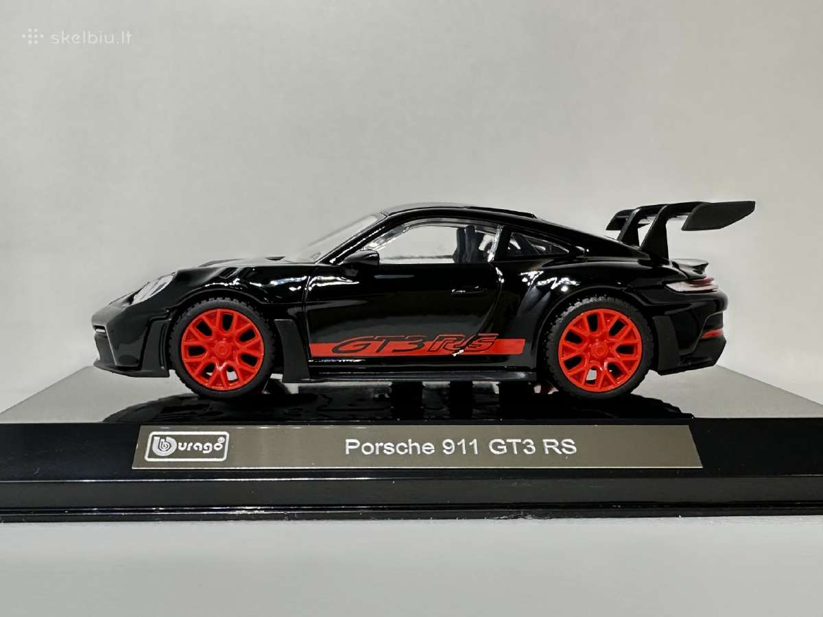 Porsche 911 (992) Gt3 RS 2022 juoda/raudona 1:43 B - nuotraukos Nr. 3