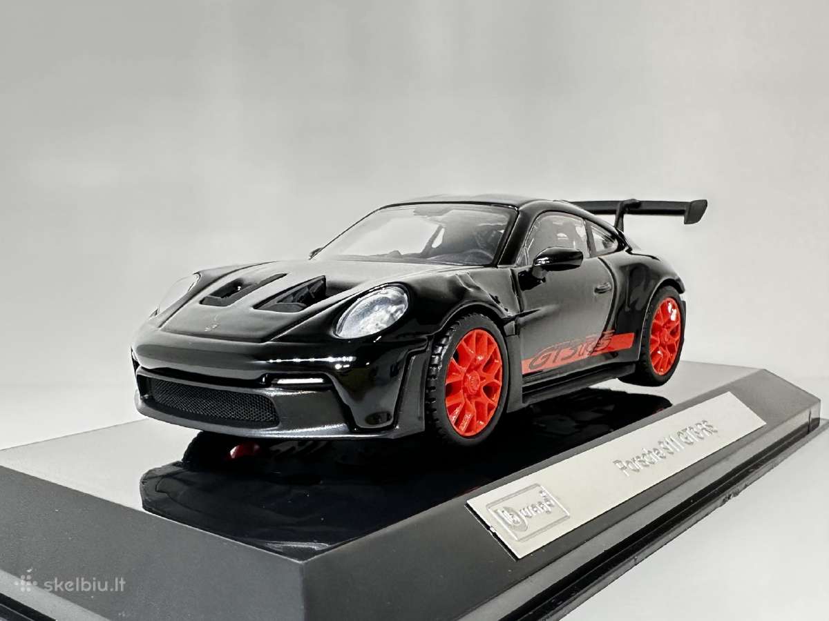 Porsche 911 (992) Gt3 RS 2022 juoda/raudona 1:43 B - nuotraukos Nr. 6
