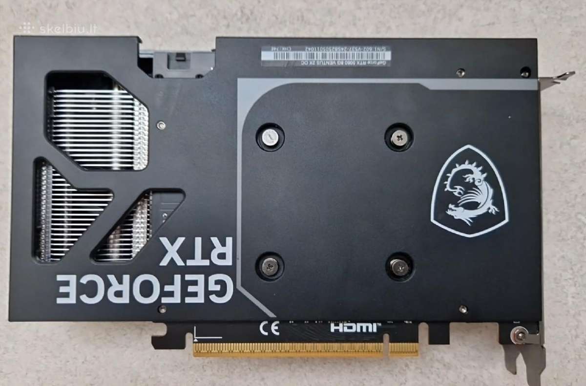 Msi Rtx 5060 Ventus 2x Oc 8gb - nuotraukos Nr. 2