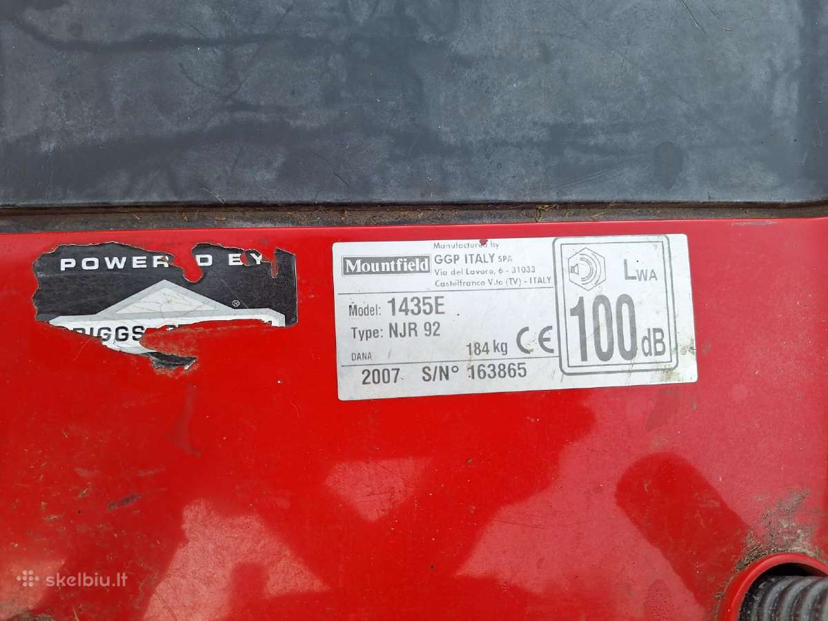 Mountfield/stiga 1435e Sodo traktoriukas - nuotraukos Nr. 17