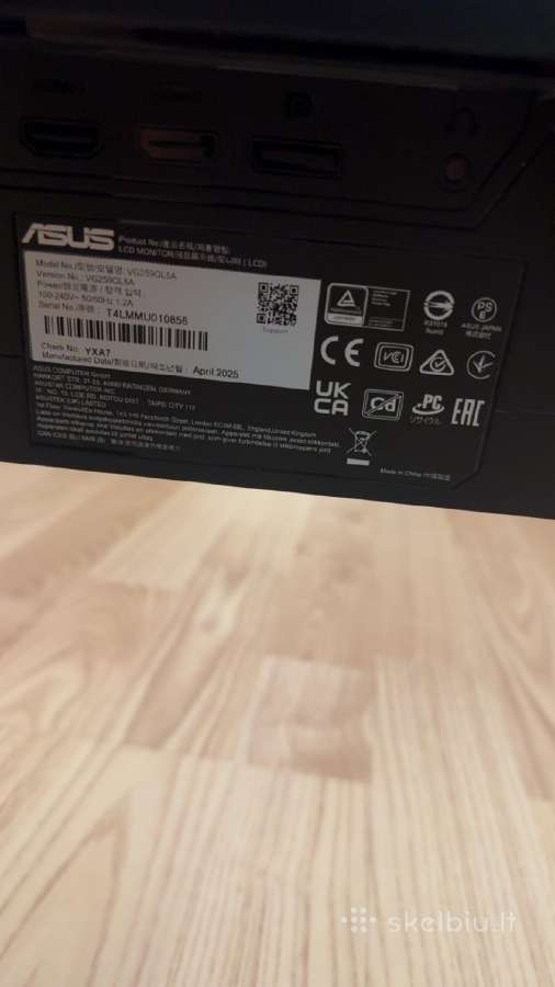Asus Monitorius 200hz - nuotraukos Nr. 3