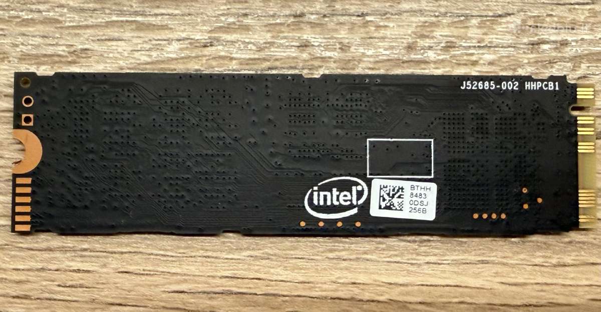Intel SSD 256gb M.2 Nvme - nuotraukos Nr. 2