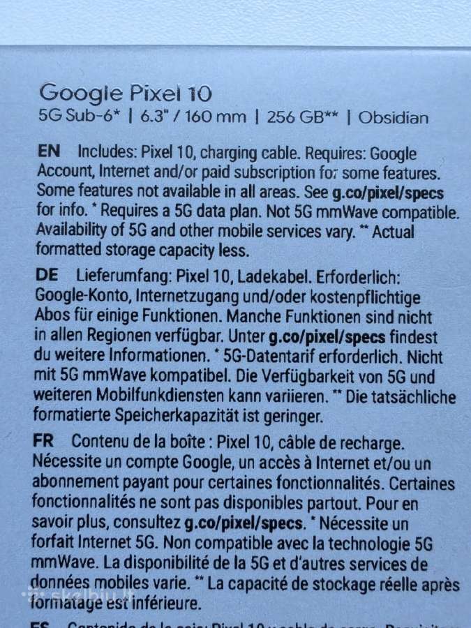 Pixlel 10 256 GB 400 eur. - nuotraukos Nr. 3