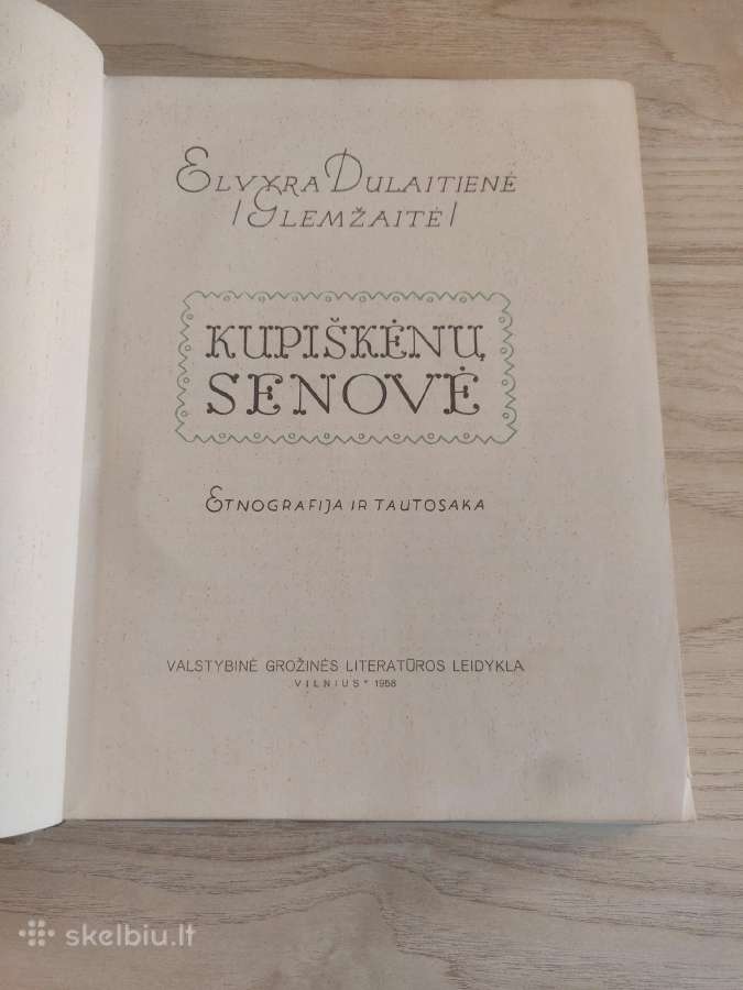 Kupiškėnų Senovė–elvyra Dulaitienė Glemžaitė 1958m - nuotraukos Nr. 2