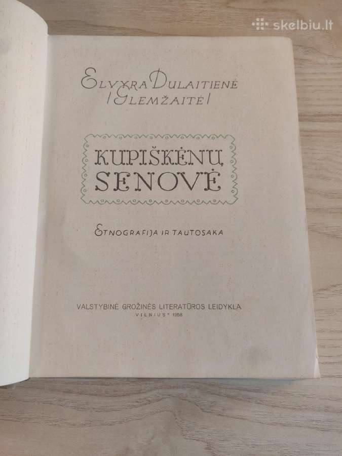 Kupiškėnų senovė–elvyra Dulaitienė Glemžaitė 1958m - nuotraukos Nr. 2
