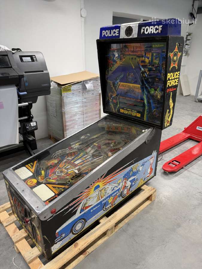 Pinball žaidimų automatas Williamspolice Force - nuotraukos Nr. 2