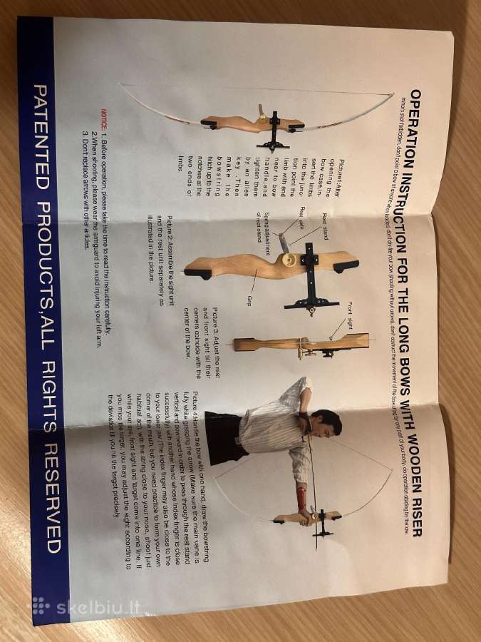 Longbow tipo pramoginis lankas - nuotraukos Nr. 3
