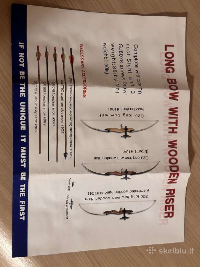 Longbow tipo pramoginis lankas - nuotraukos Nr. 4