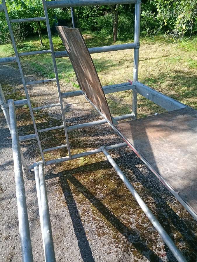 Aliuminis bokštelis 3m ilgis 2vnt aiksteles - nuotraukos Nr. 4