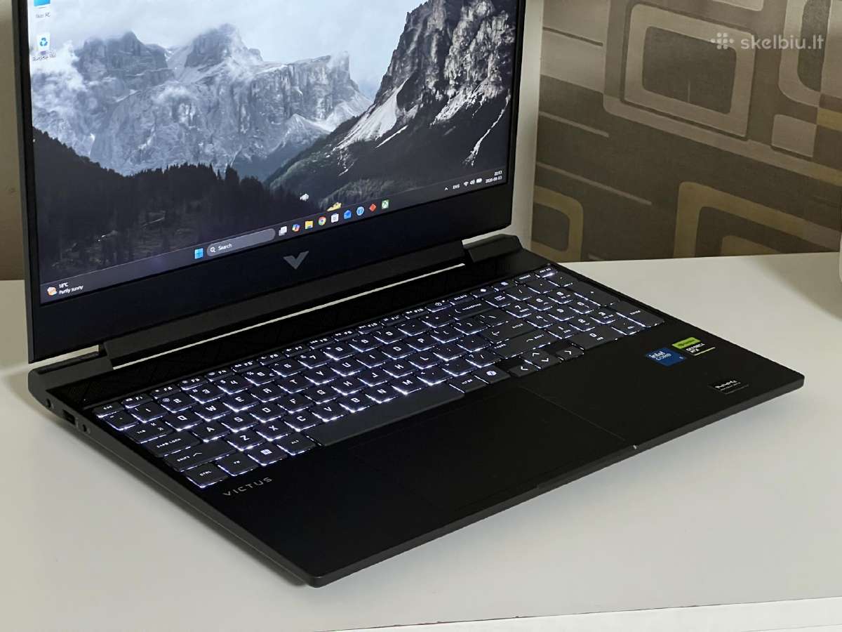 Parduodamas Hp Victus su Rtx 5060, 24gb RAM, 144hz - nuotraukos Nr. 3