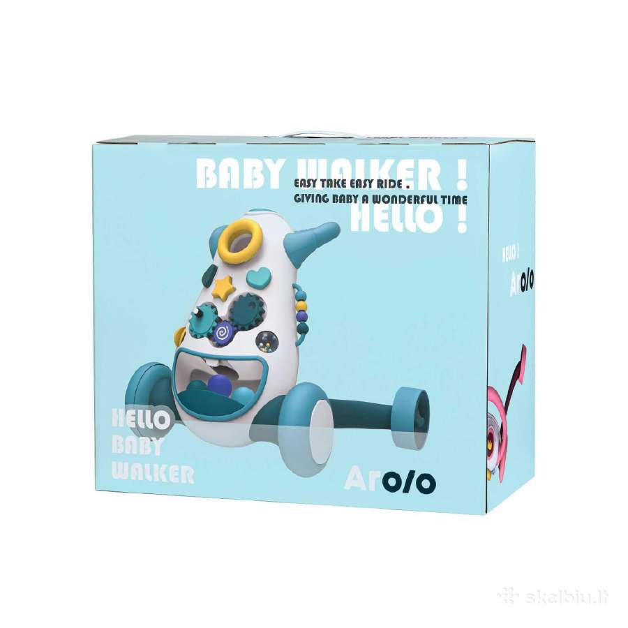 Vaikiškas stumdukas - vaikštynė Hello Baby Walker - nuotraukos Nr. 3