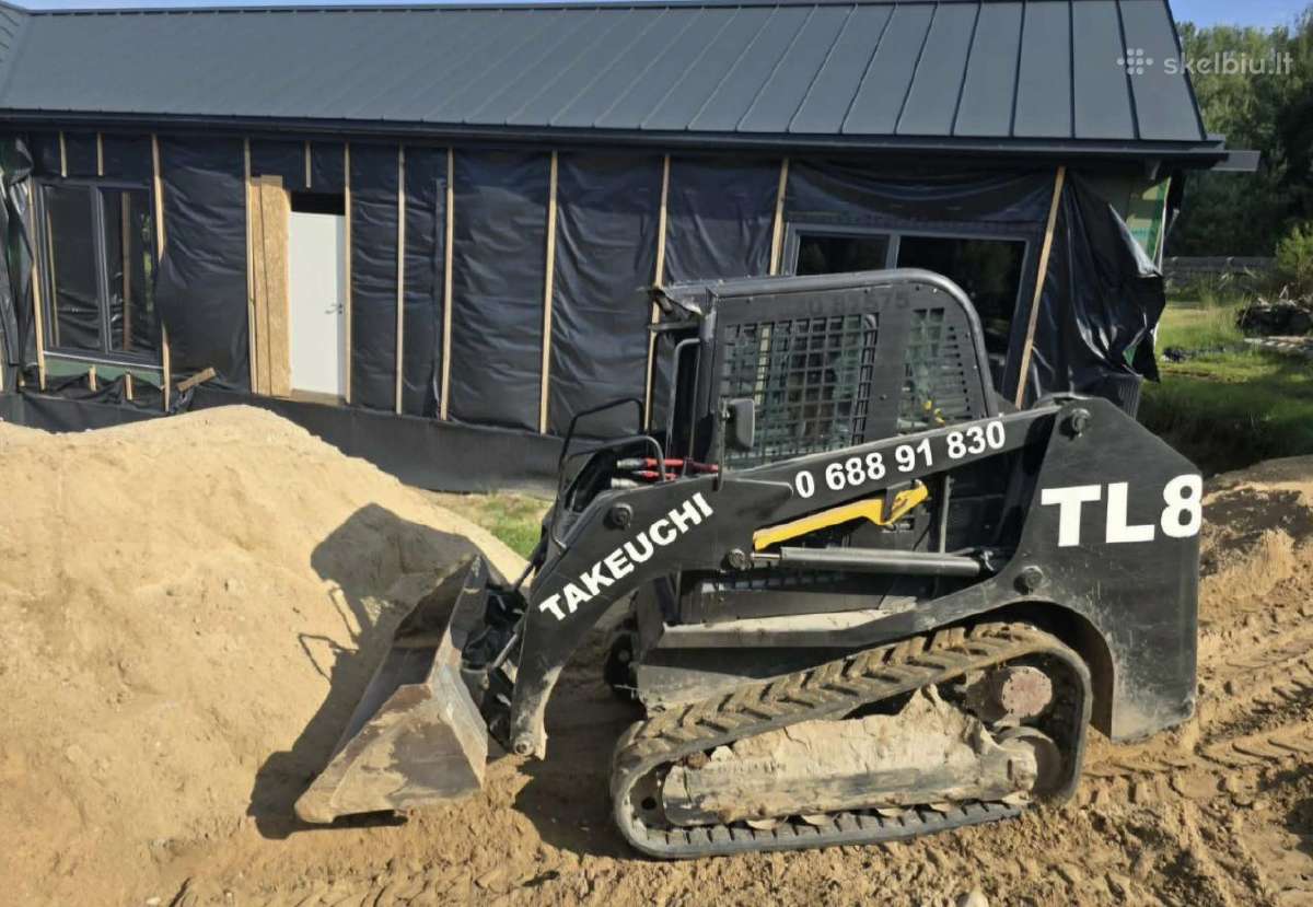 Bobcat, mini ekskavatorius ir krovinių pervežimas - nuotraukos Nr. 6