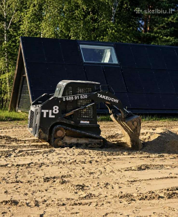 Bobcat, mini ekskavatorius ir krovinių pervežimas - nuotraukos Nr. 5