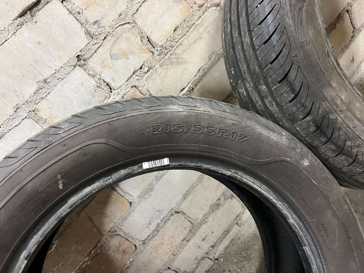 Dvi padangos 215/55/r17 Sava ir dvi Bridgestone - nuotraukos Nr. 12
