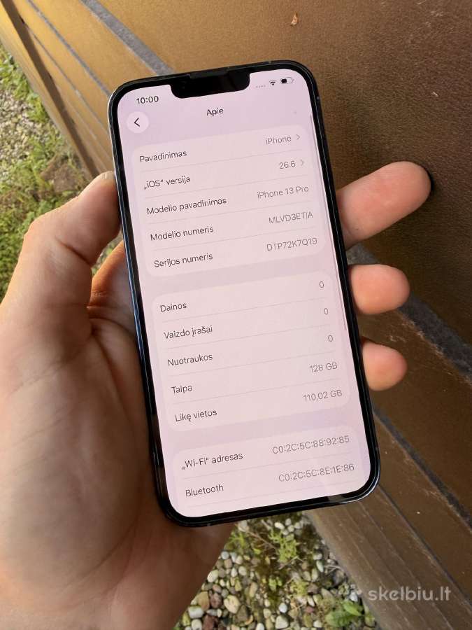 iPhone 13 Pro Idealus Nauja Baterija - nuotraukos Nr. 6