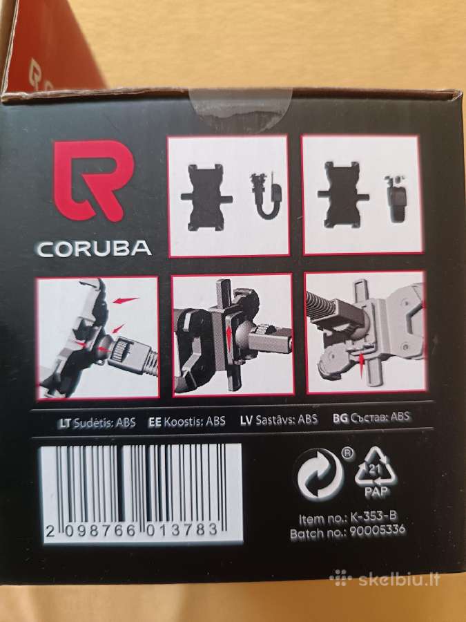 Telefono laikiklis Coruba bicycle phone holder - nuotraukos Nr. 4