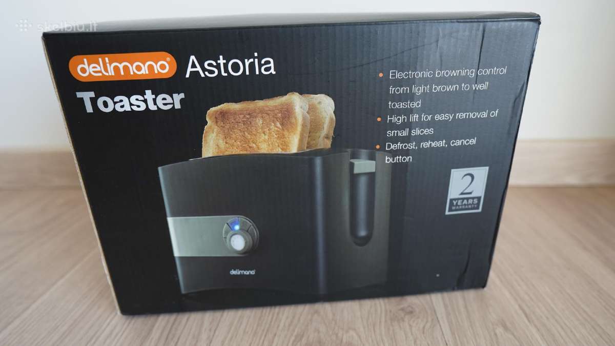 Naujas duonos skrudintuvas Delimano Astoria Toaste - nuotraukos Nr. 2
