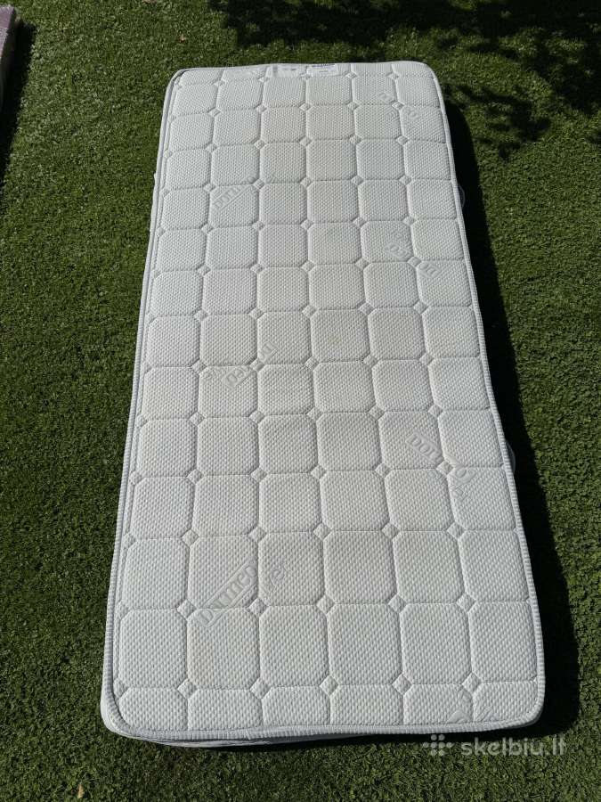 Viengulė medinė lova 90x200 cm su Dormeo čiužiniu - nuotraukos Nr. 2