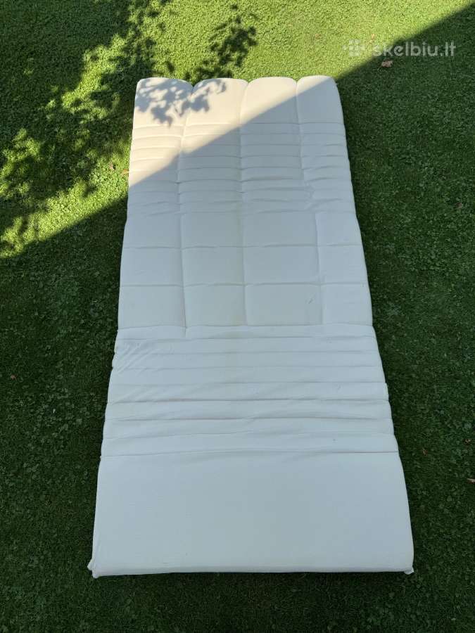 Viengulė medinė lova 90x200 cm su Dormeo čiužiniu - nuotraukos Nr. 4
