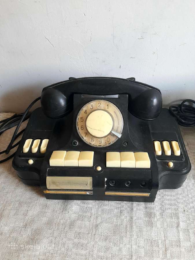 Bakelitinis telefonas, rageliai, detalės - nuotraukos Nr. 4