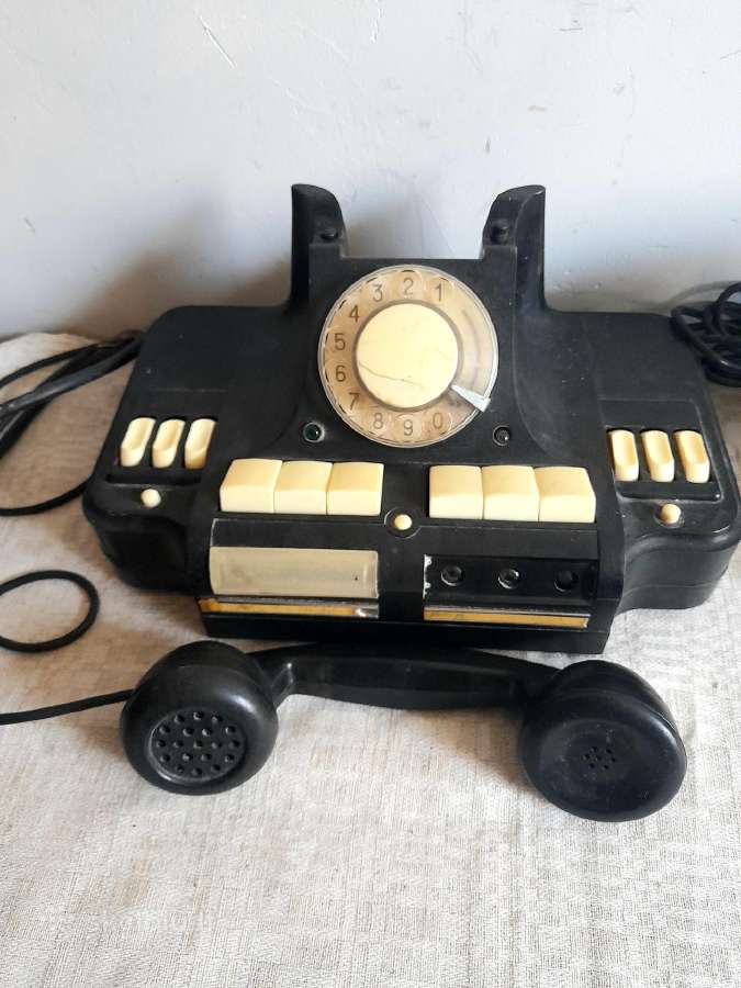 Bakelitinis telefonas, rageliai, detalės - nuotraukos Nr. 5