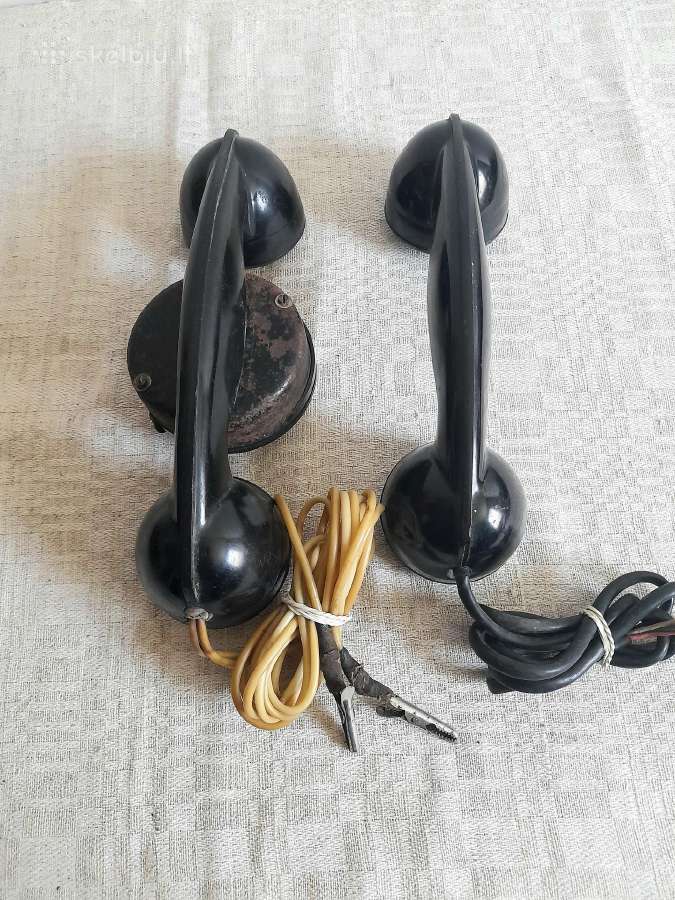Bakelitinis telefonas, rageliai, detalės - nuotraukos Nr. 7