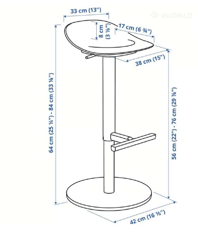 Ikea baltos baro kėdės 2vnt - nuotraukos Nr. 5