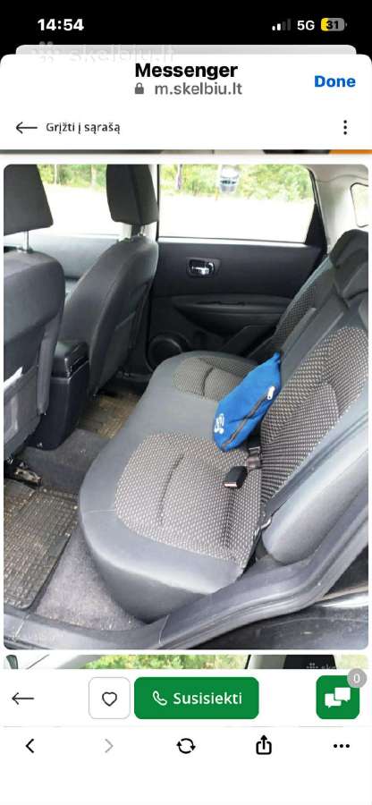 Parduodu gerai prižiūrėtą Nissan Quashqai 2008m. - nuotraukos Nr. 6