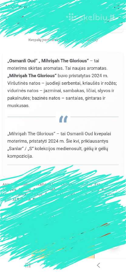 Mihrisah the glorious moteriški kvepalai - nuotraukos Nr. 5