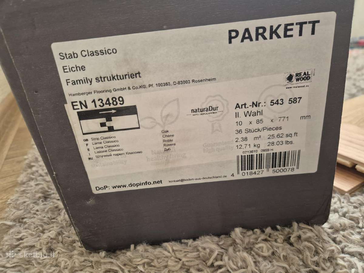 Vokiškas ąžuolo parketas Haro Stab Classico - nuotraukos Nr. 2