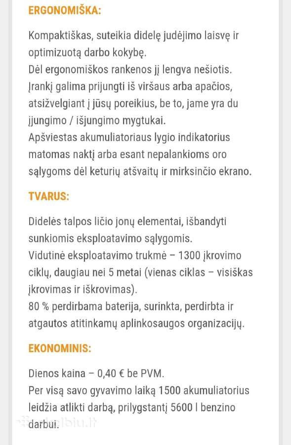 Pellenc elektrinis trimeris - nuotraukos Nr. 7