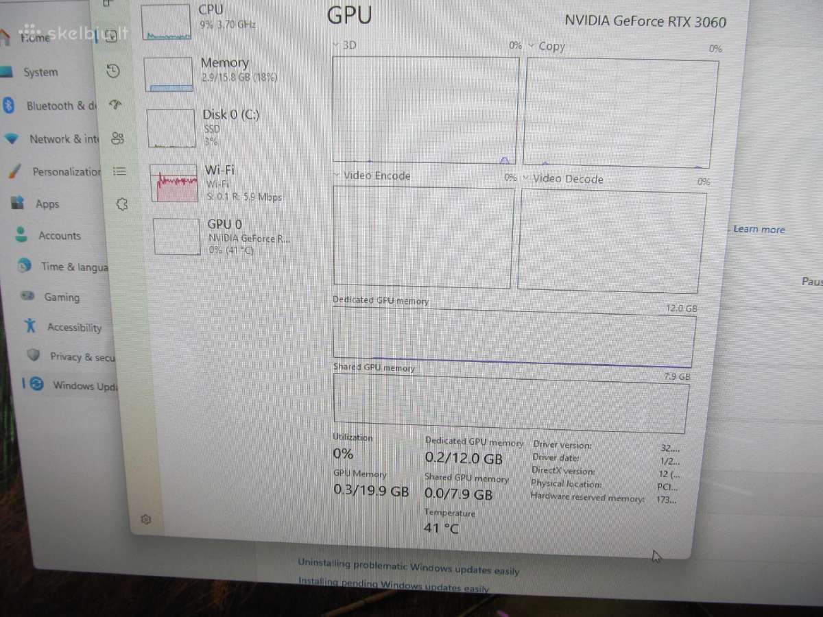 Asus Rtx3060 - nuotraukos Nr. 9