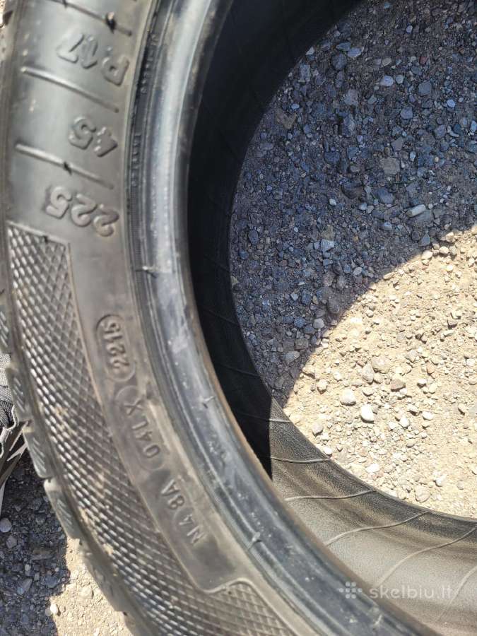 Orginalus Skoda ratlankiai r17 ir padangos 225/45 - nuotraukos Nr. 8