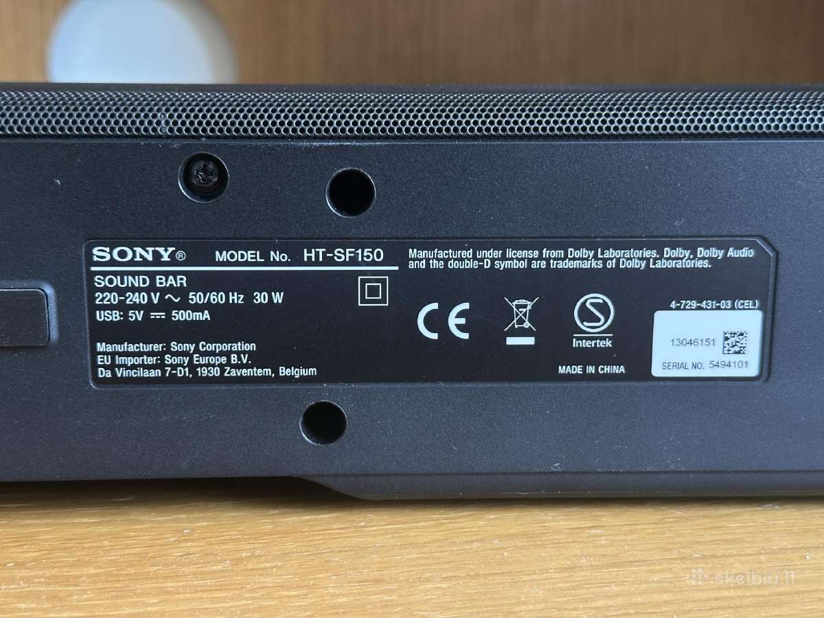 Sony Soundbar namų garso sistema Ht-sf150 - nuotraukos Nr. 2