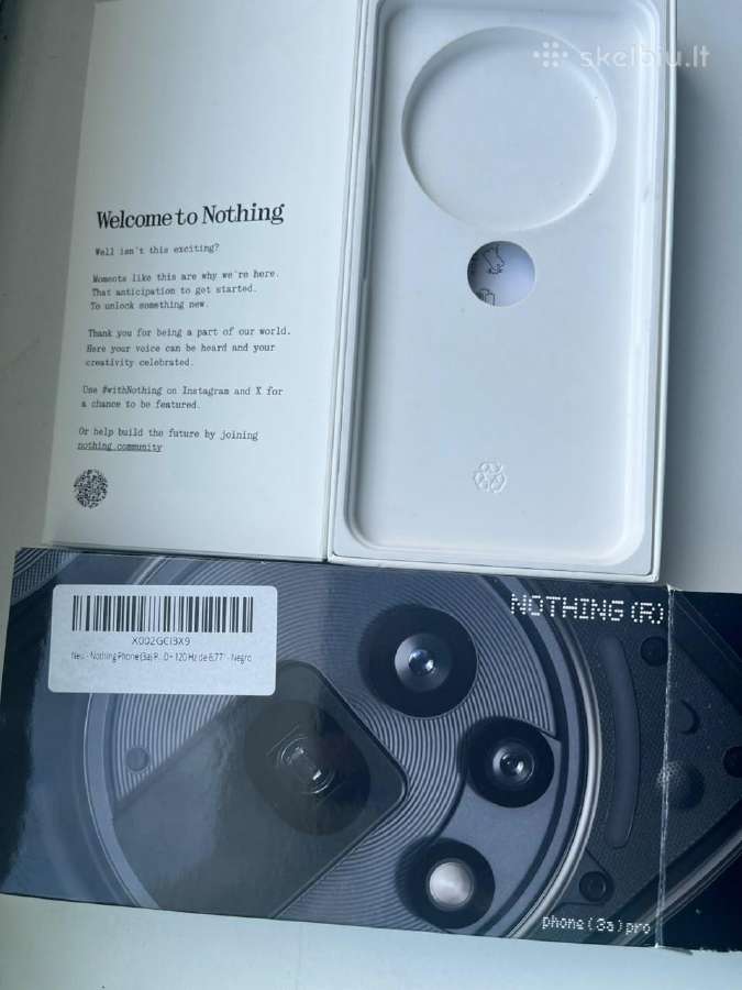 Mobile phone Nothing Phone (3a) Pro 12/256gb Grey - nuotraukos Nr. 3