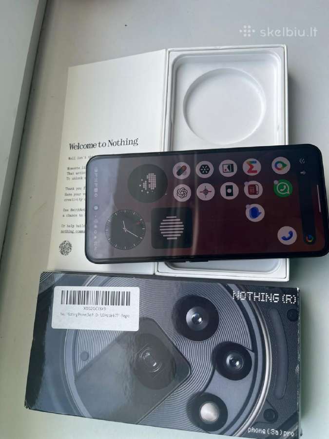 Mobile phone Nothing Phone (3a) Pro 12/256gb Grey - nuotraukos Nr. 6