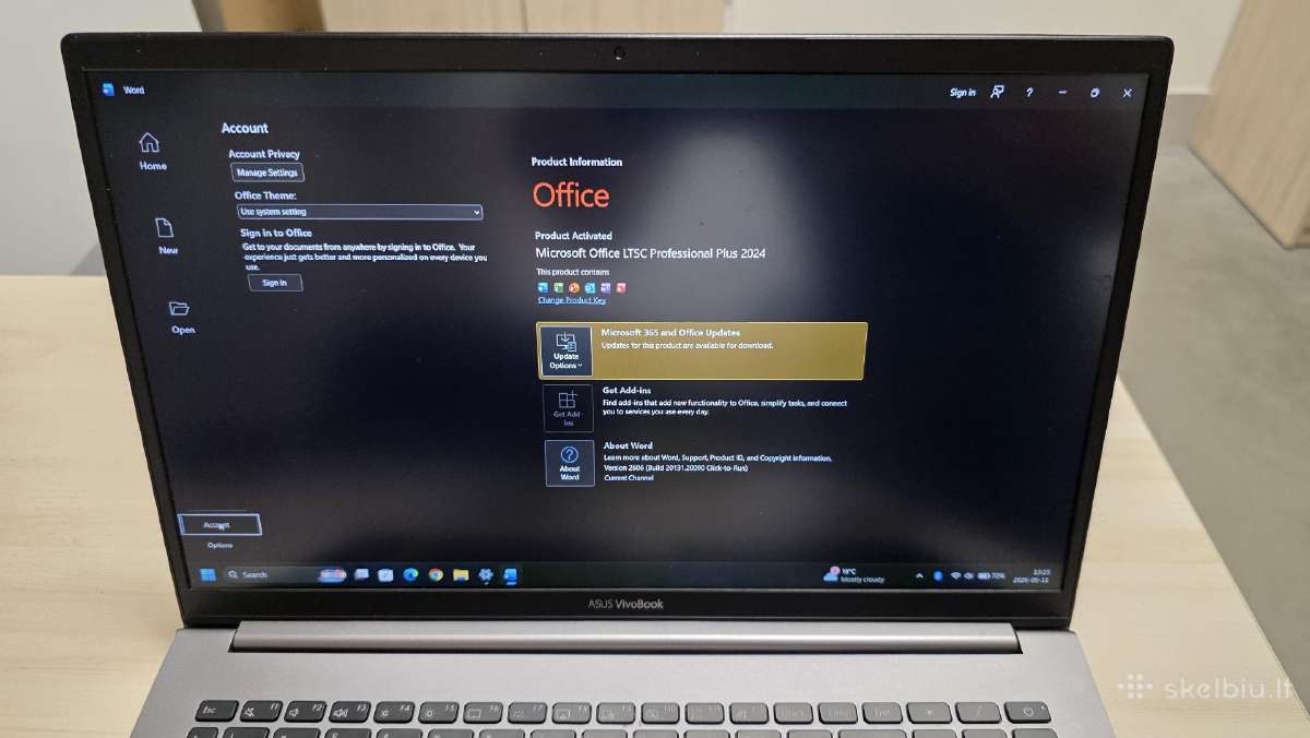 Asus Vivobook 15", i7, 512gb, 16gb - nuotraukos Nr. 4