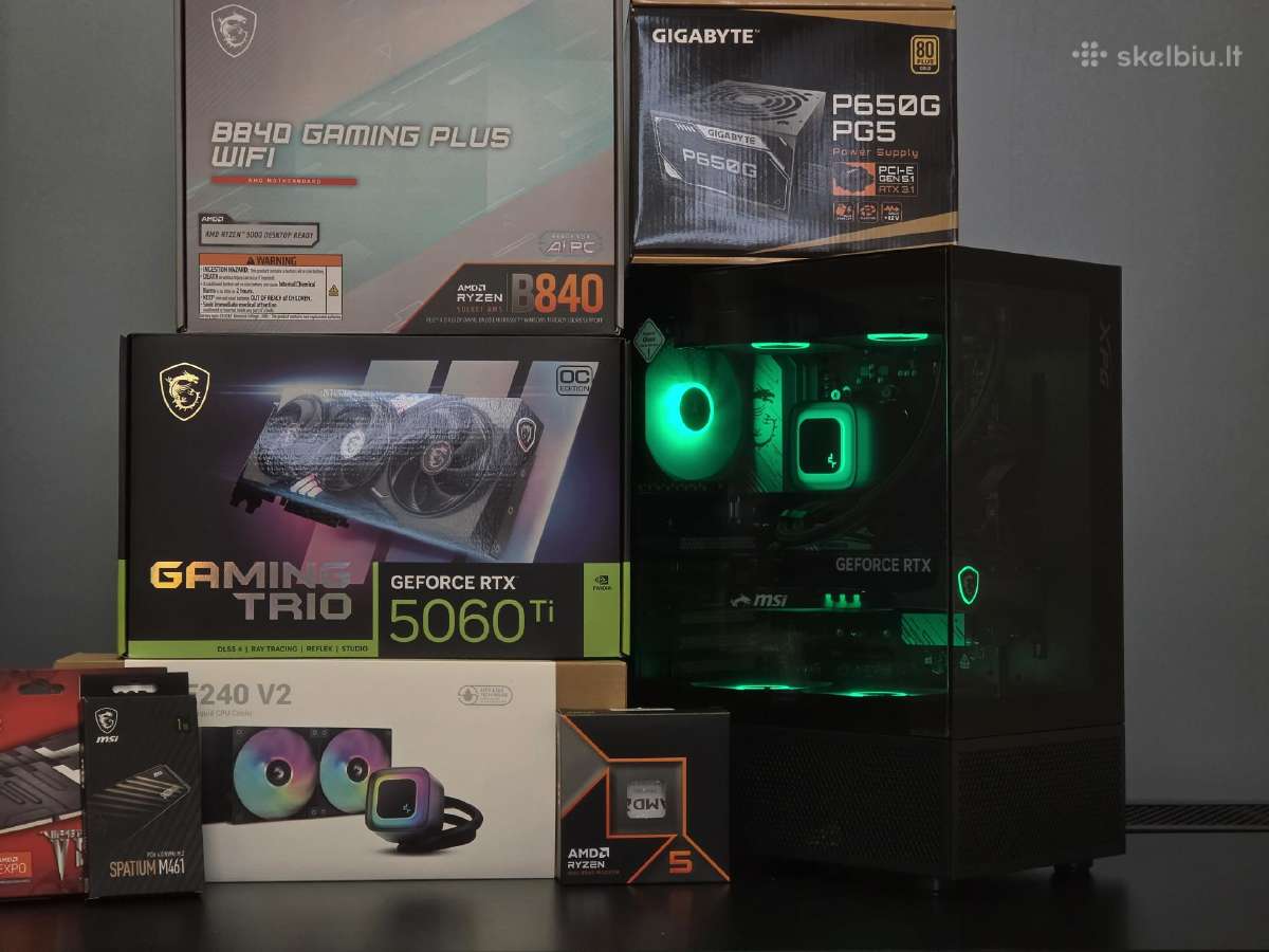 Ryzen 5 9600x kompiuteris su Rtx 5060 Ti, 16gb - nuotraukos Nr. 8
