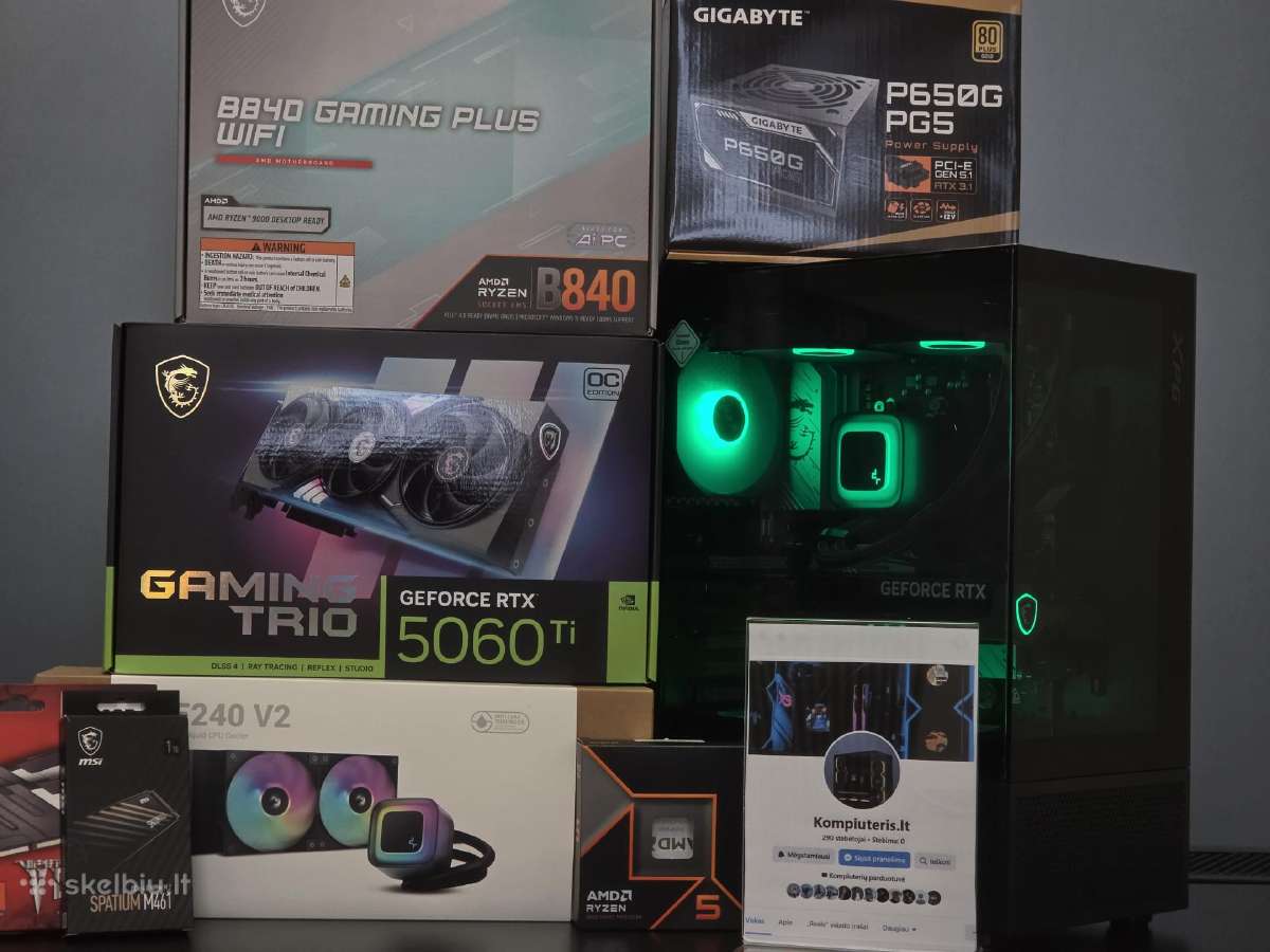 Ryzen 5 9600x kompiuteris su Rtx 5060 Ti, 16gb - nuotraukos Nr. 9