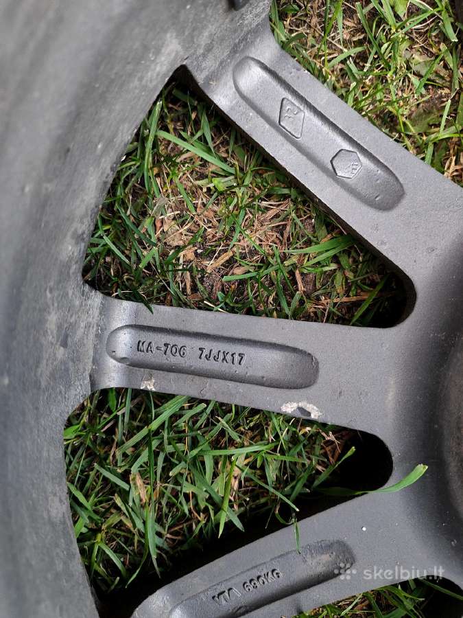 Grafitiniai R17 ratlankiai (4x100, Et42, 7j) - nuotraukos Nr. 4