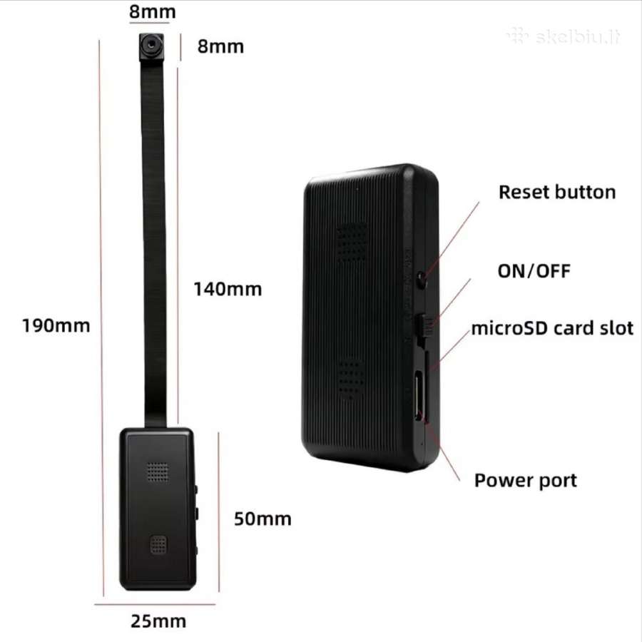 4k raiškos WiFi mini Kamera Tekstui - nuotraukos Nr. 2