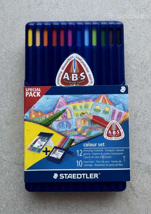 Naujas Staedtler pieštukų ir tušinukų rinkinys - nuotraukos Nr. 2