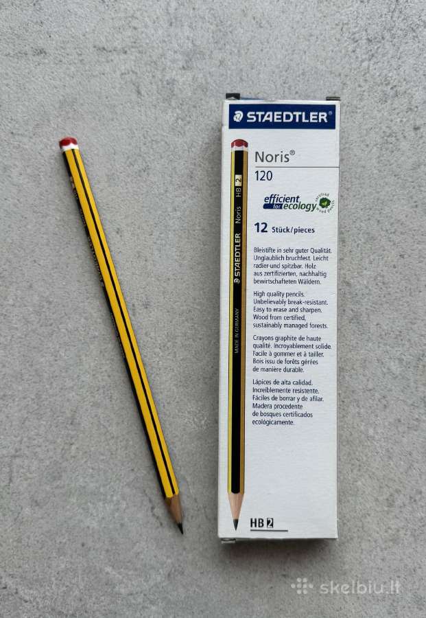 Naujų Staedtler Hb2 pieštukų rinkinys - nuotraukos Nr. 2