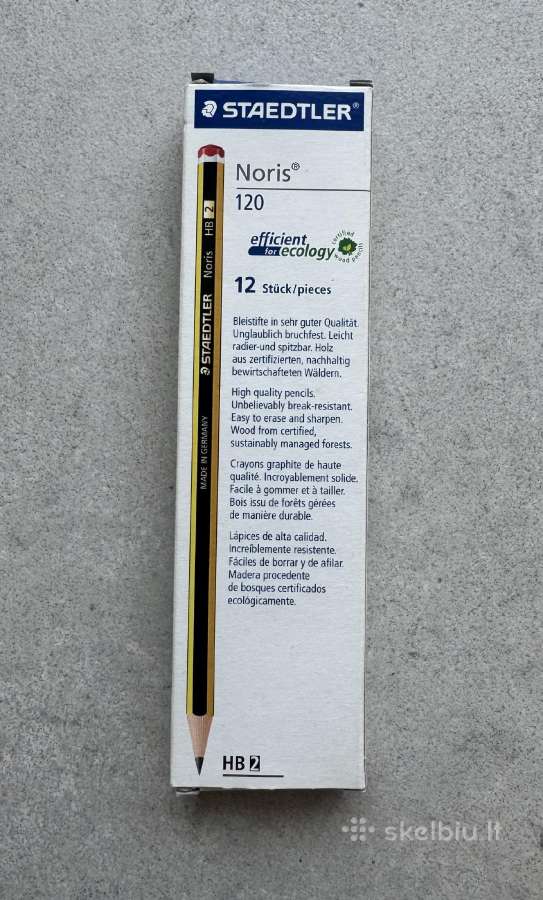 Naujų Staedtler Hb2 pieštukų rinkinys - nuotraukos Nr. 3