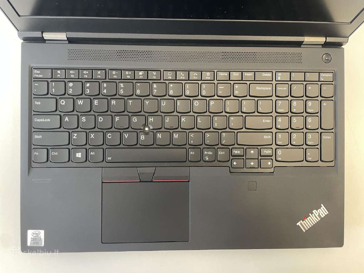 Lenovo Thinkpad P15 Gen 1 i7-10850 16gb 512gb SSD - nuotraukos Nr. 4