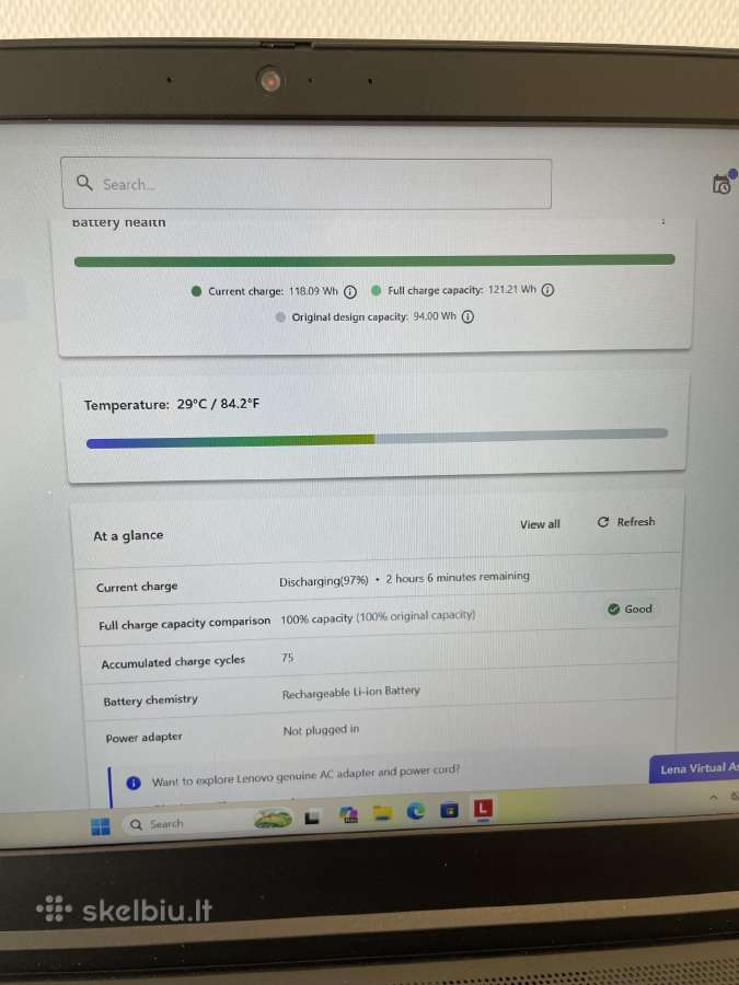 Lenovo Thinkpad P15 Gen 1 i7-10850 16gb 512gb SSD - nuotraukos Nr. 8