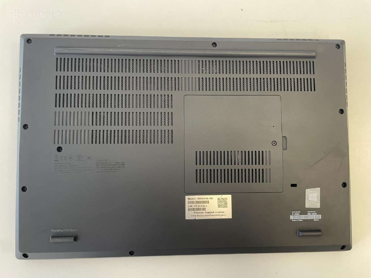 Lenovo Thinkpad P15 Gen 1 i7-10850 16gb 512gb SSD - nuotraukos Nr. 6