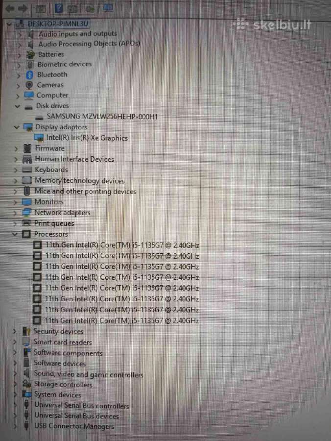 Thinkpad T15 Gen2 15.6 i5-1135g7 16gb 256gb 9% - nuotraukos Nr. 5