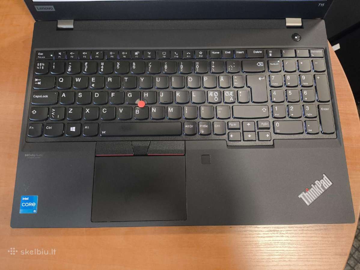 Thinkpad T15 Gen2 15.6 i5-1135g7 16gb 256gb 9% - nuotraukos Nr. 2