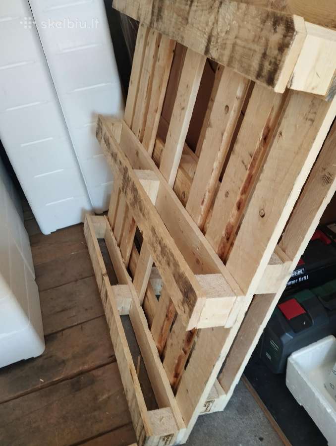 Didelės medinės paletės 1,20x1,15m - nuotraukos Nr. 2